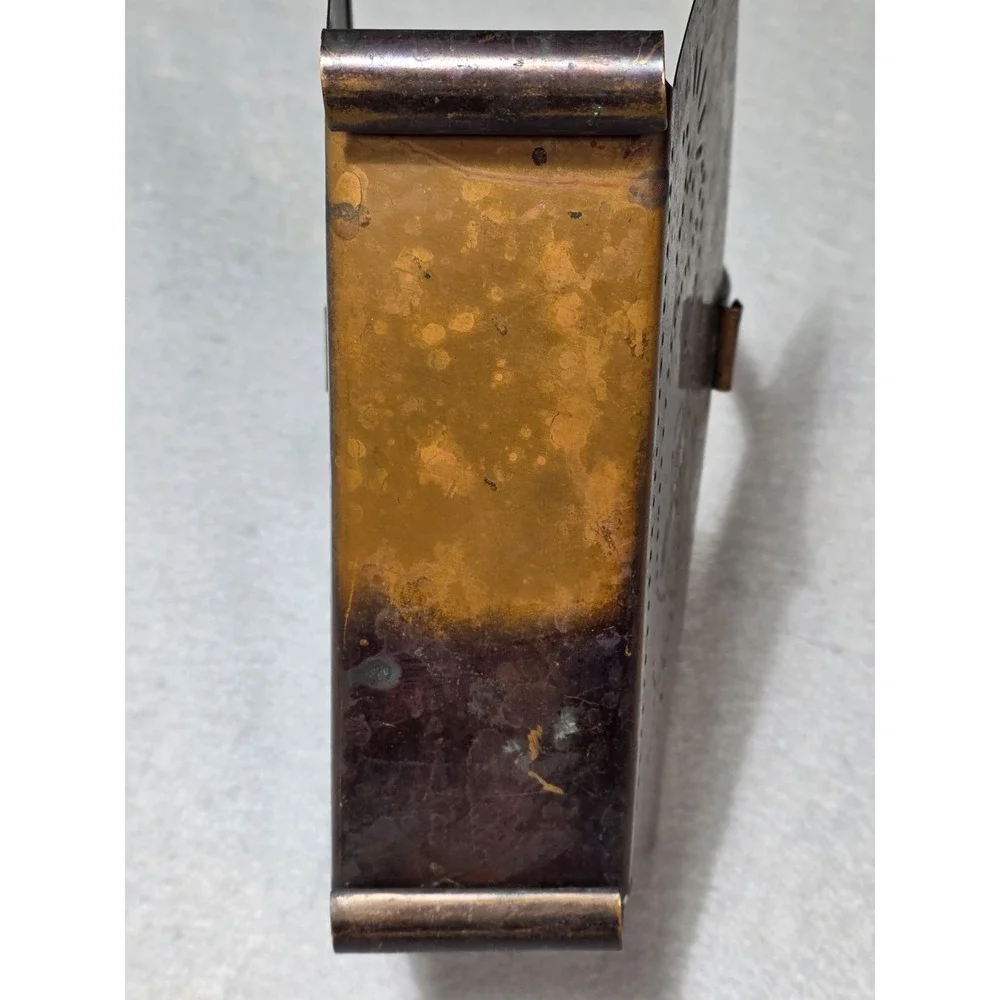 Solid Copper Vintage Napkin Holder Pfaltzgraff Village U.S.A.